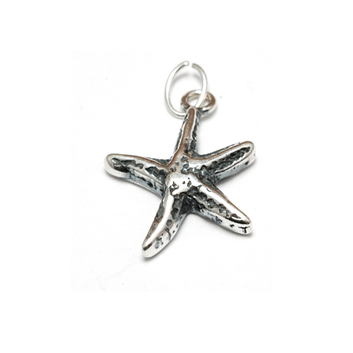 Charms & Solderable Accents Sterling Silver Tiny Starfish Charm